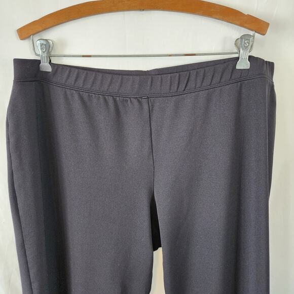 Athletech Black Elastic Waist Stretch Straight‎ Leg Workout Casual Pants Size XL - Picture 2 of 4